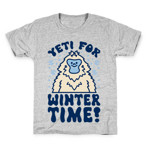 Yeti For Winter Time Kids T-Shirt