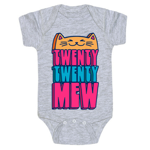 Twenty Twenty Mew 2022 Cat Parody Baby One-Piece