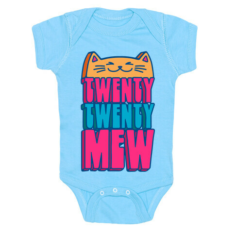 Twenty Twenty Mew 2022 Cat Parody Baby One-Piece