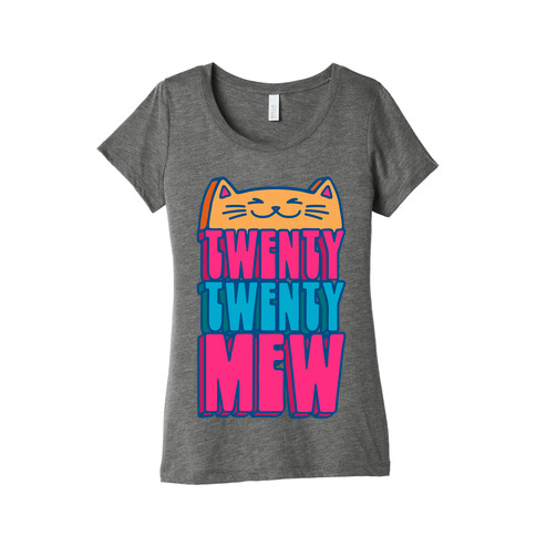 Twenty Twenty Mew 2022 Cat Parody Womens T-Shirt
