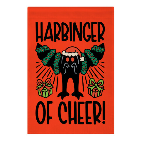 Harbinger of Cheer Mothman Parody Garden Flag