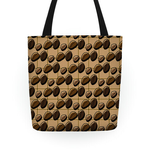 Coffee Bean Pattern Tote