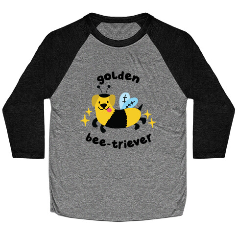 Golden Bee-Triever Baseball Tee