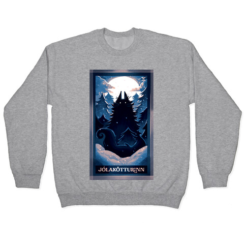 Yule Cat Tarot Card Jlaktturinn Pullover