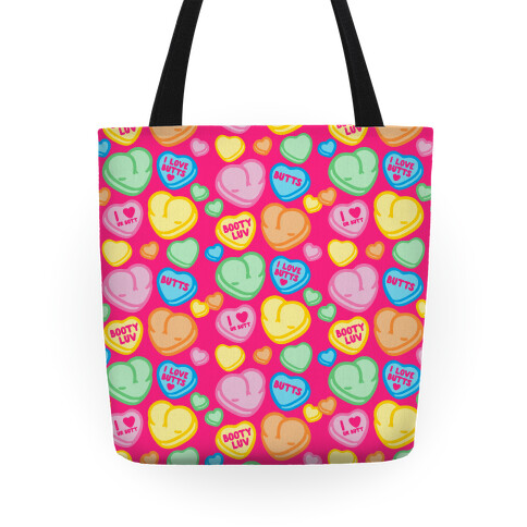 Candy Heart Butts Tote