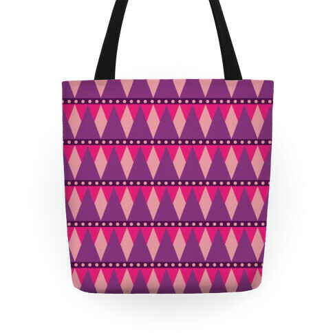 Pink Triangle Pattern Tote Tote