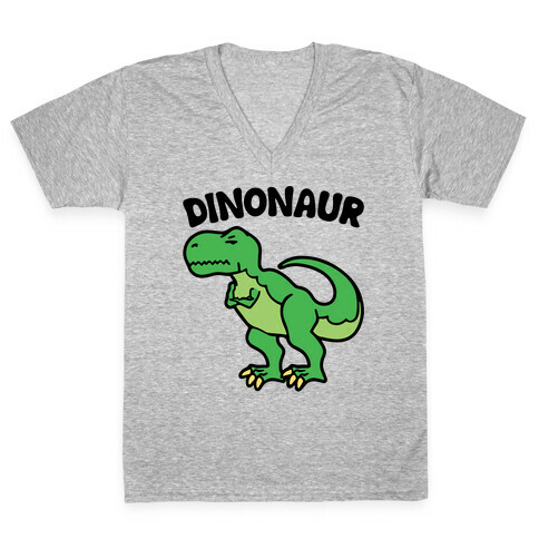 Dinonaur V-Neck Tee Shirt