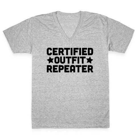 Certified Outfit Repeater V-Neck Tee Shirt