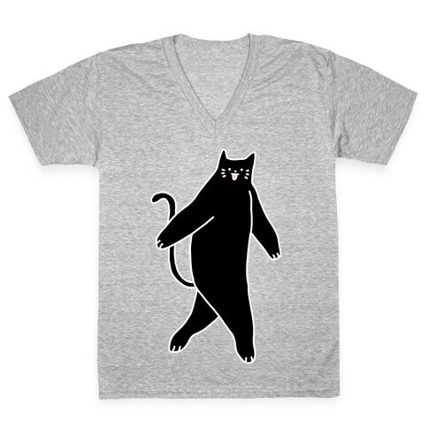 Cryptid Cat V-Neck Tee Shirt