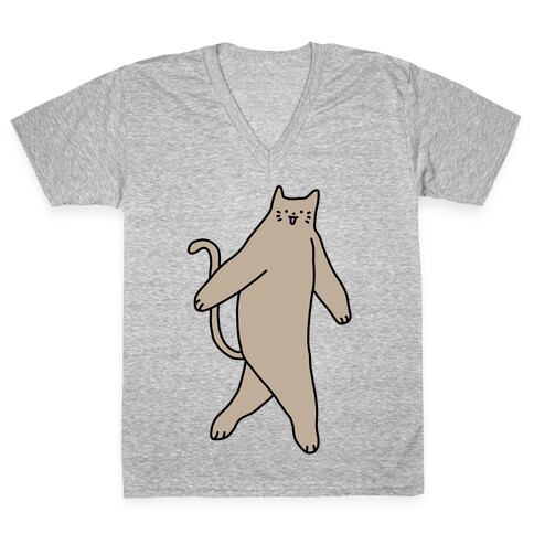 Cryptid Cat V-Neck Tee Shirt