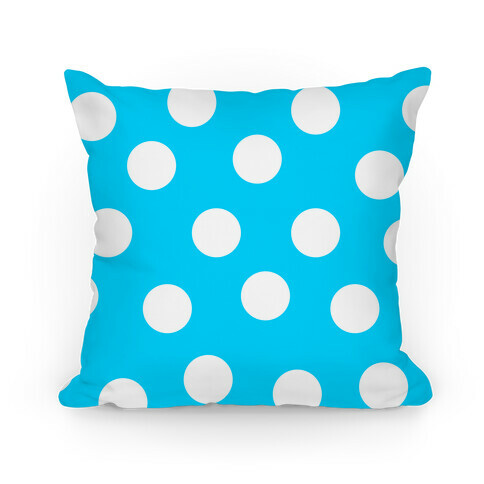 Blue Polka Dot Pillow Pillow