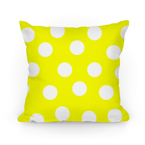 Yellow Polka Dot Pillow Pillow