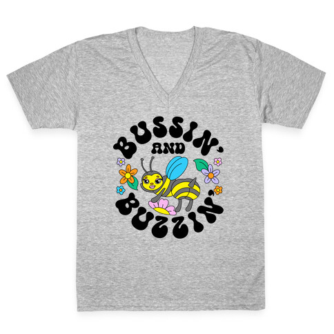 Bussin' And Buzzin' V-Neck Tee Shirt