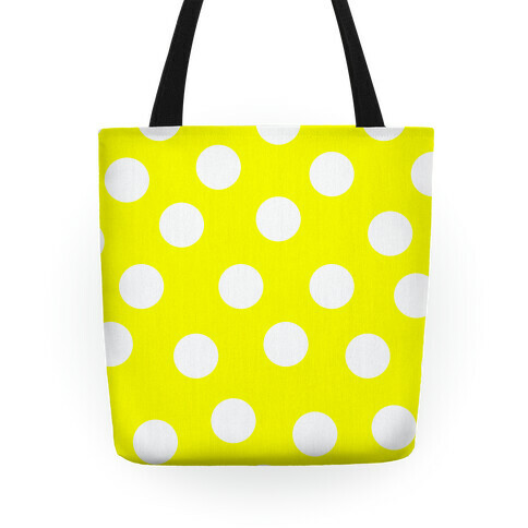 Yellow Polka Dot Tote Tote