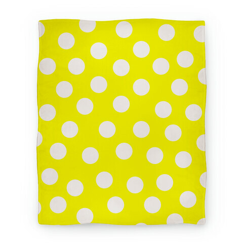 Yellow Polka Dot Blanket Blanket