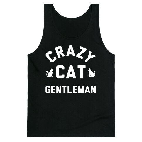 Crazy Cat Gentleman Tank Top