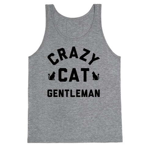 Crazy Cat Gentleman Tank Top