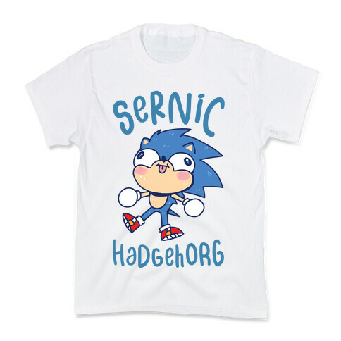 Derpy Sonic Sernic Hadgehorg Kids T-Shirt