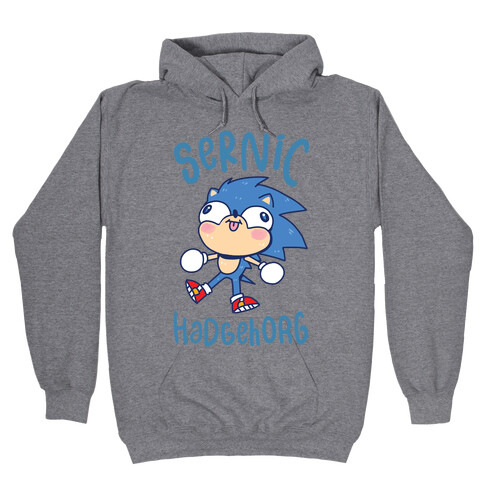 Derpy Sonic Sernic Hadgehorg Hooded Sweatshirt