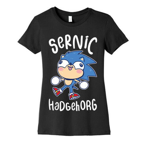 Derpy Sonic Sernic Hadgehorg Womens T-Shirt