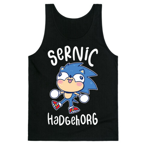 Derpy Sonic Sernic Hadgehorg Tank Top