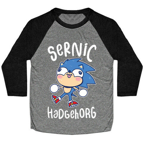 Derpy Sonic Sernic Hadgehorg Baseball Tee