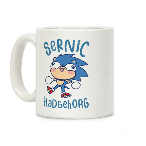 Derpy Sonic Sernic Hadgehorg Coffee Mug