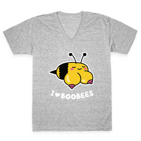 I Love Boobees V-Neck Tee Shirt