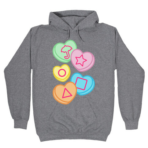 Candy Hearts Honey Comb Candy Parody Hooded Sweatshirt