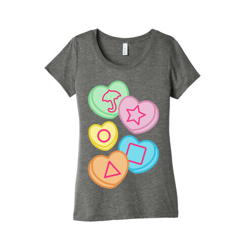Candy Hearts Honey Comb Candy Parody Womens T-Shirt