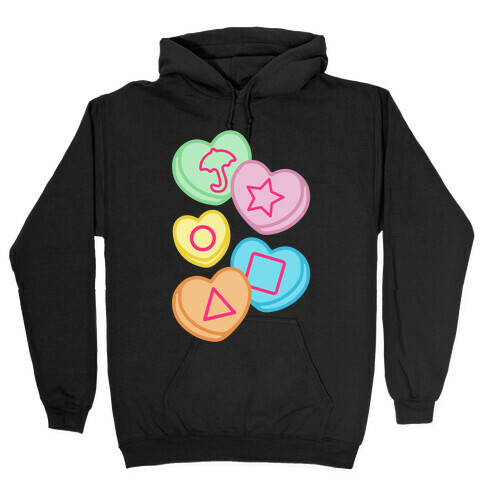 Candy Hearts Honey Comb Candy Parody Hooded Sweatshirt