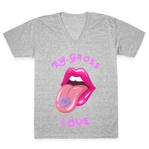 Ew Gross Love V-Neck Tee Shirt