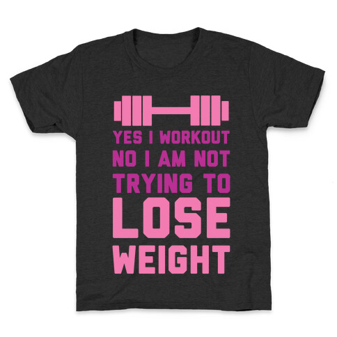 Yes I Workout Kids T-Shirt