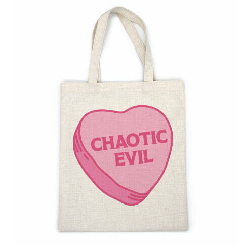 Chaotic Evil Candy Heart Casual Tote