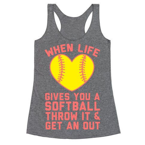 Throw It & Get An Out Racerback Tank Top