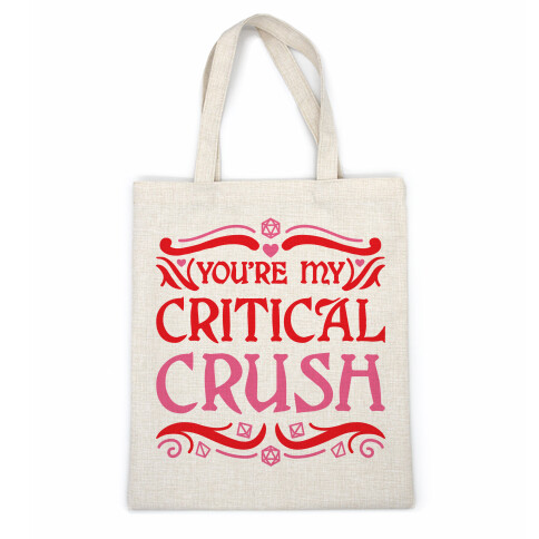 You're My Critical Crush DnD Valentine Casual Tote