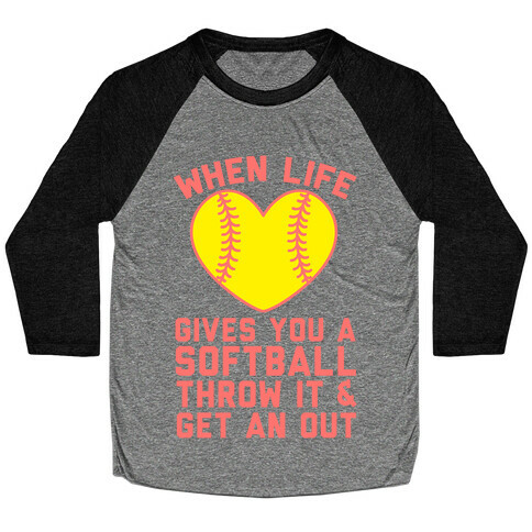 Throw It & Get An Out Baseball Tee