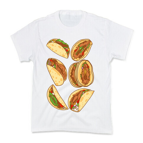 Taco Vulvas Pattern  Kids T-Shirt