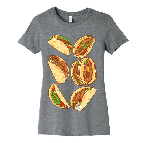 Taco Vulvas Pattern  Womens T-Shirt