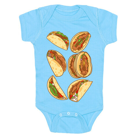 Taco Vulvas Pattern  Baby One-Piece