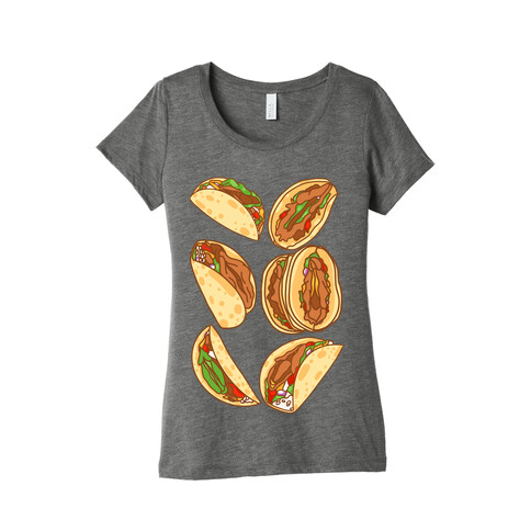 Taco Vulvas Pattern  Womens T-Shirt