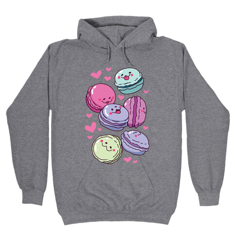 Cute Macarons Pattern Hooded Sweatshirt
