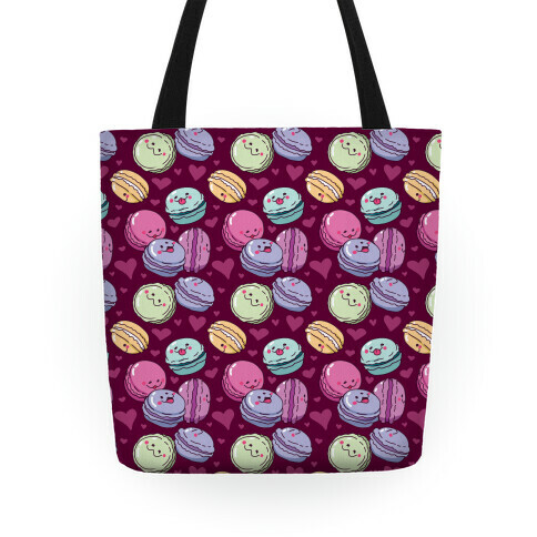 Cute Macarons Pattern Tote