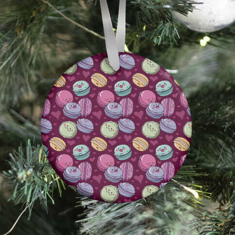 Cute Macarons Pattern Ornament