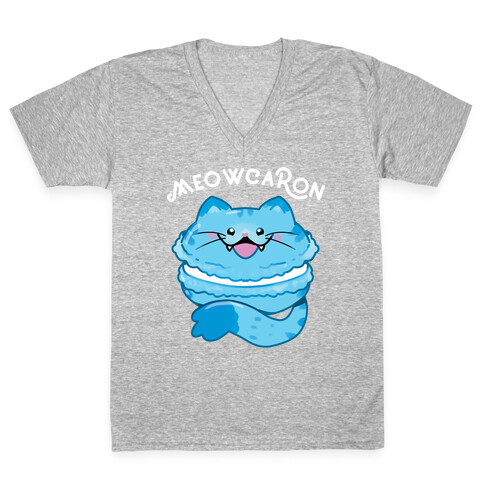 Meowcaron V-Neck Tee Shirt