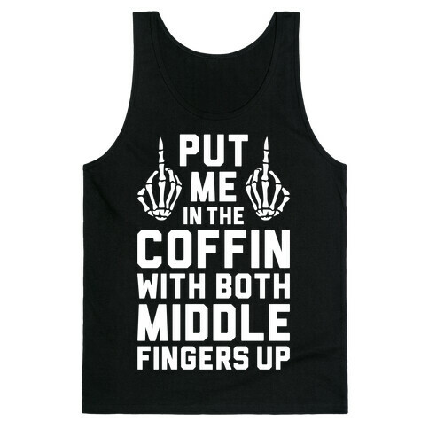 Both Middle Fingers Up Tank Top