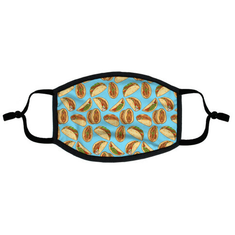 Taco Vulvas Pattern  Flat Face Mask