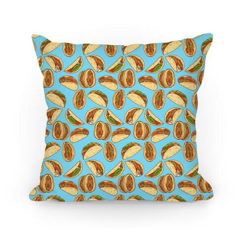 Taco Vulvas Pattern  Pillow