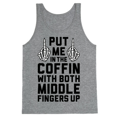 Both Middle Fingers Up Tank Top
