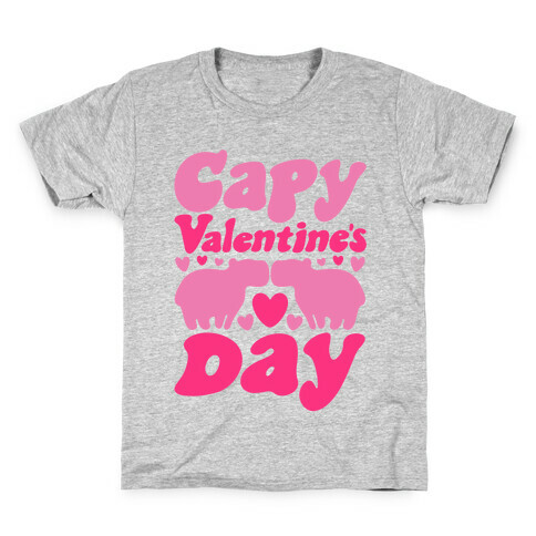 Capy Valentine's Day Capybara Parody Kids T-Shirt